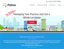 Tablet Screenshot of pabau.com